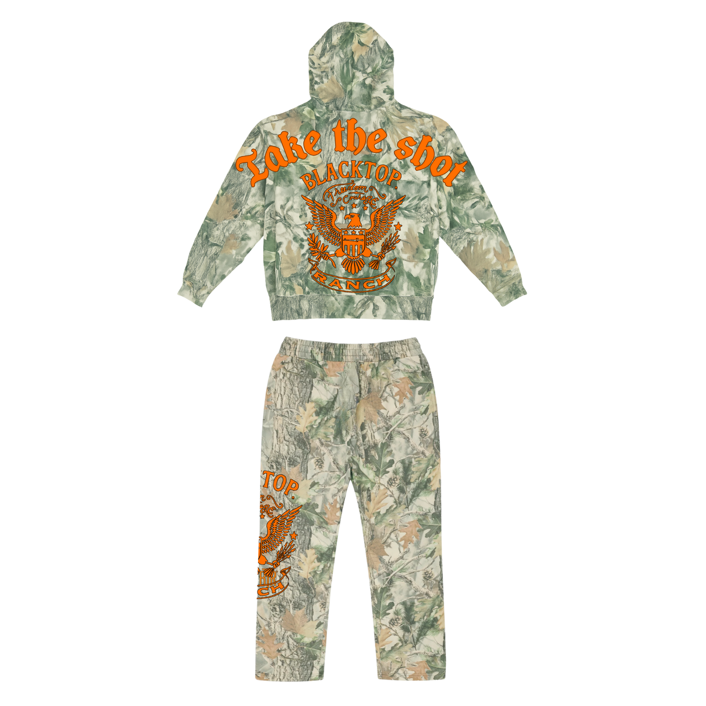 Take The Shot Camo Hoodie Set