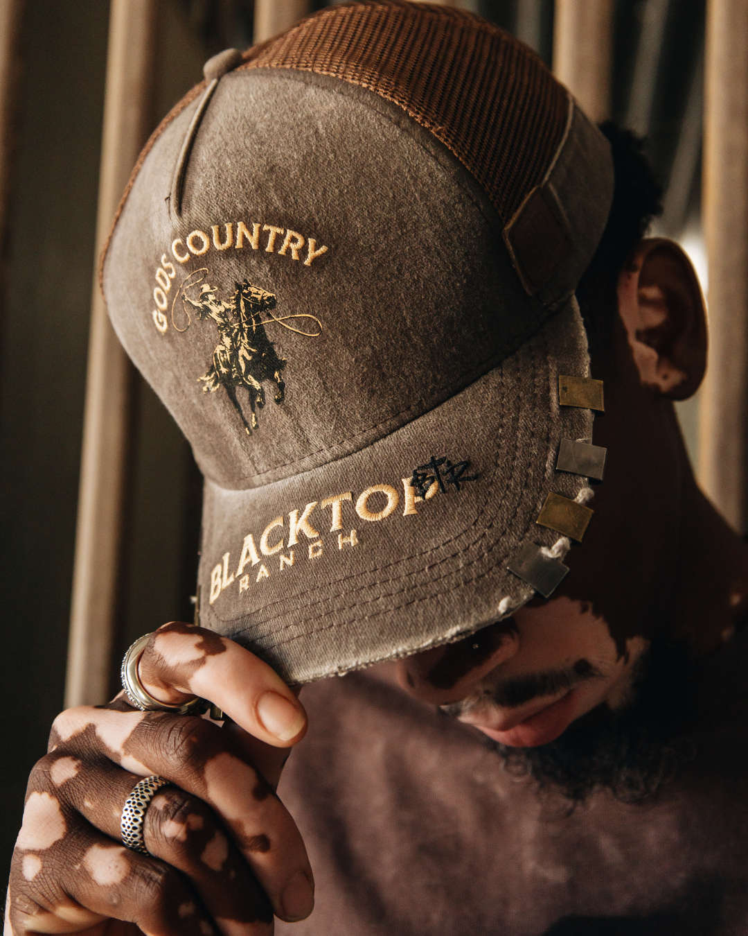 God's Country Distressed Cap