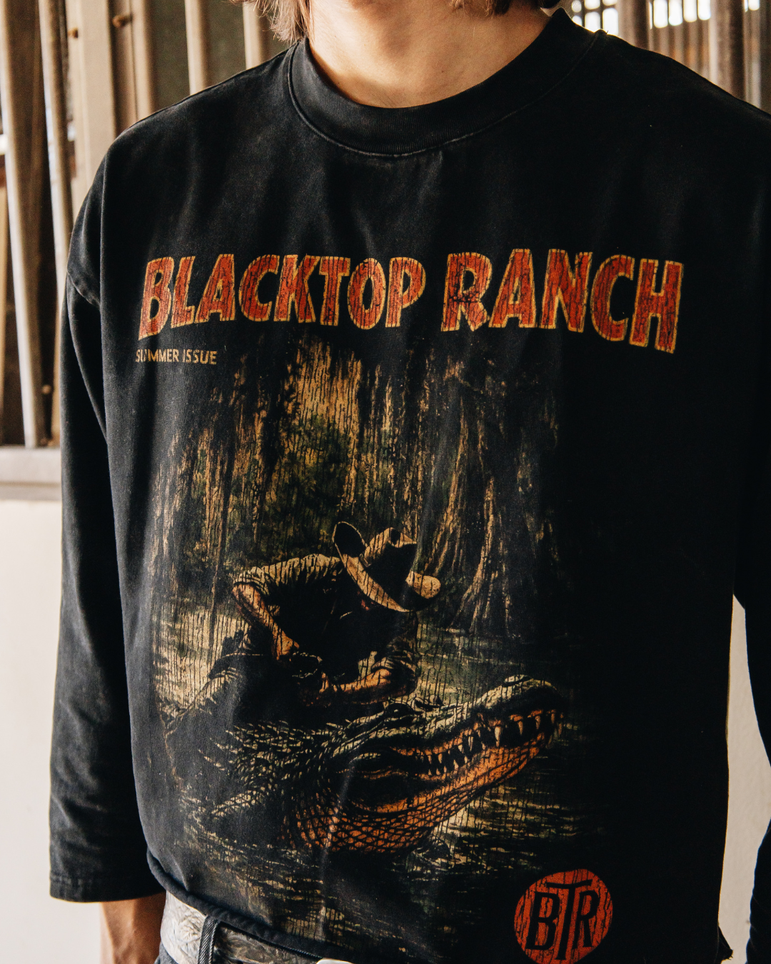 Untamed Crocodile Long-Sleeve Tee