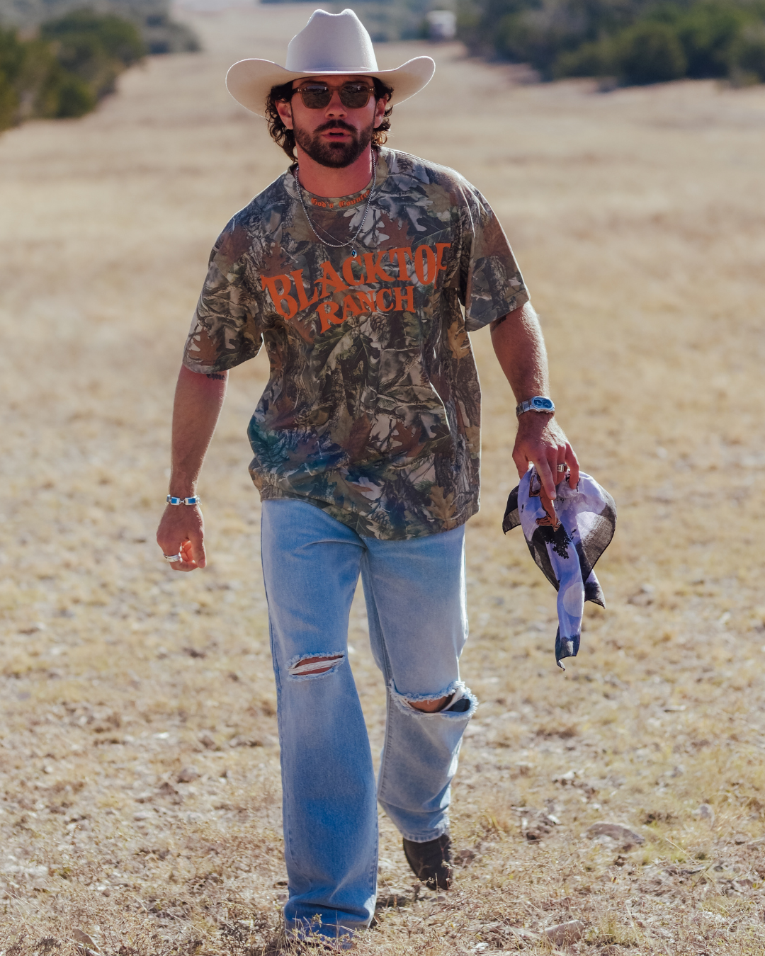 Blacktop Ranch denim jeans styled in western streetwear outfit