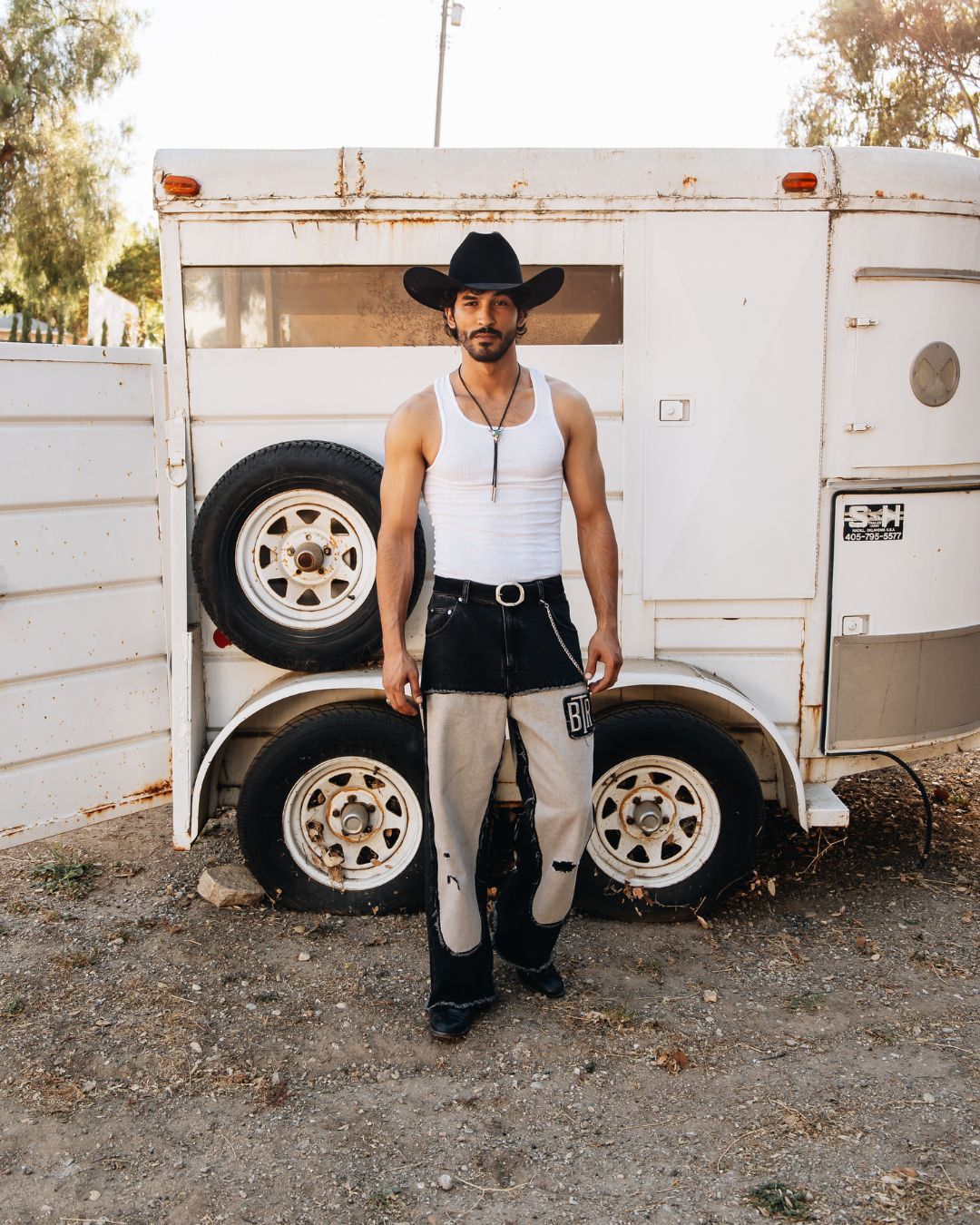 Concrete Cowboy Distressed Jeans