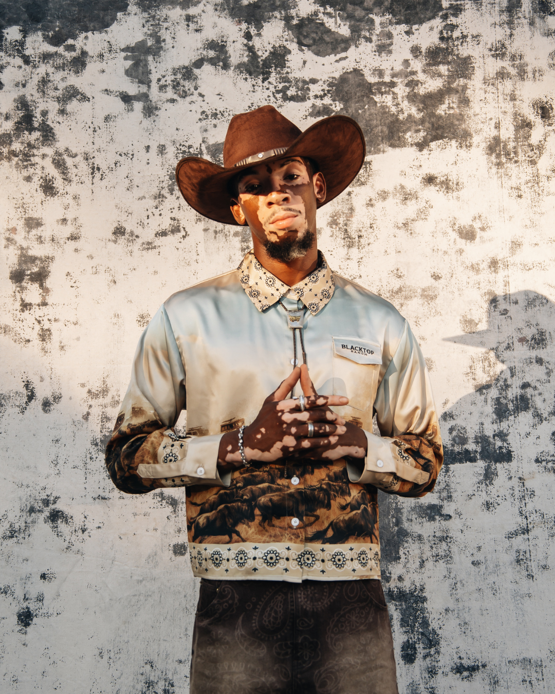 Wildebeest Western Silk Button Up