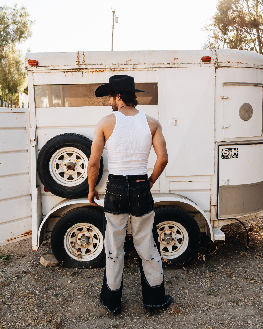 Concrete Cowboy Distressed Jeans