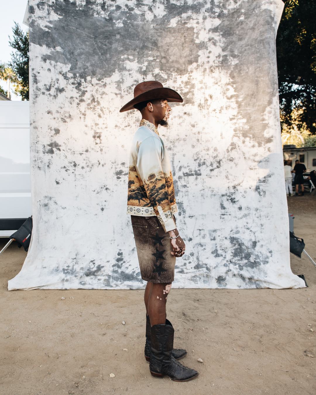 Wildebeest Western Silk Button Up