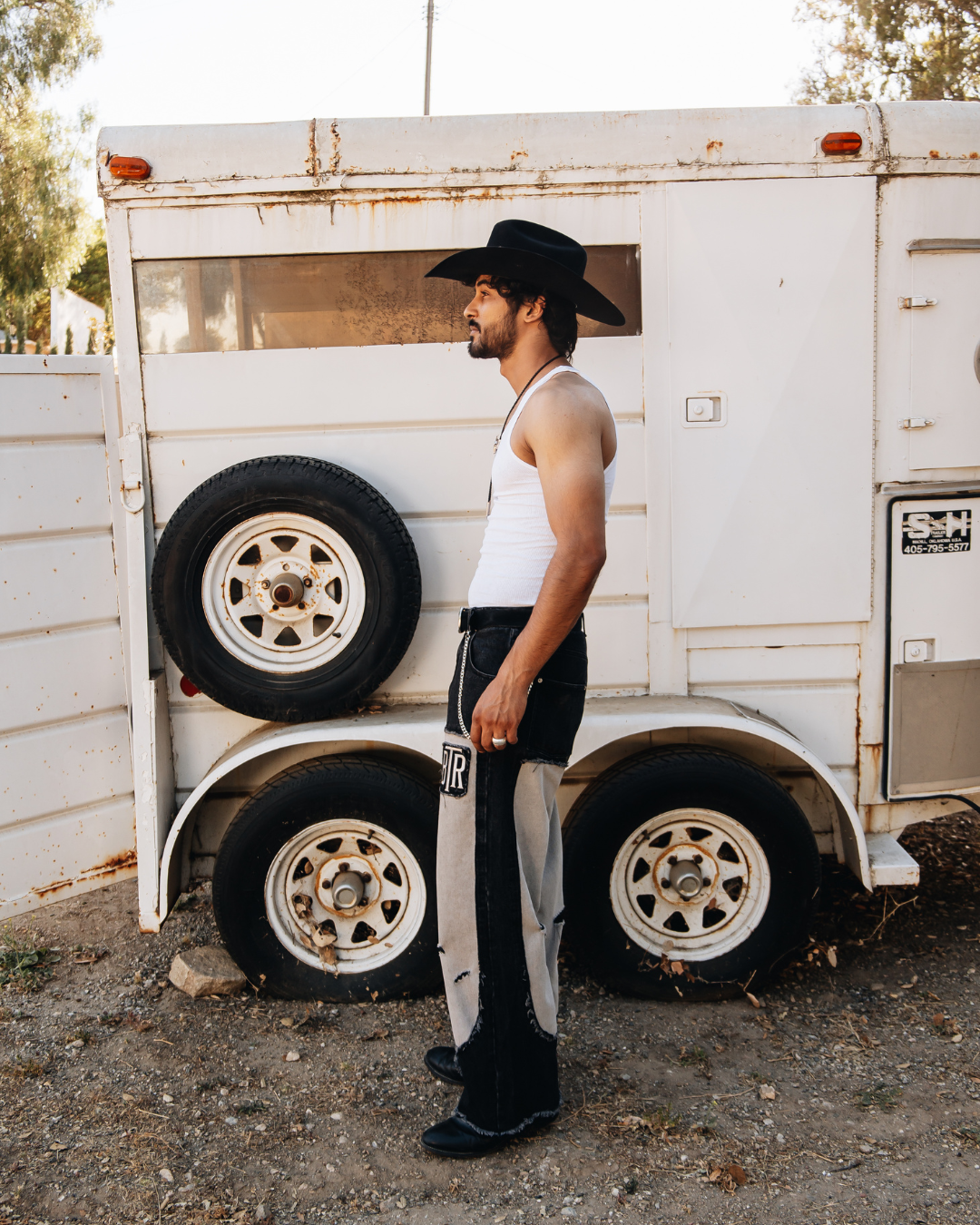 Concrete Cowboy Distressed Jeans