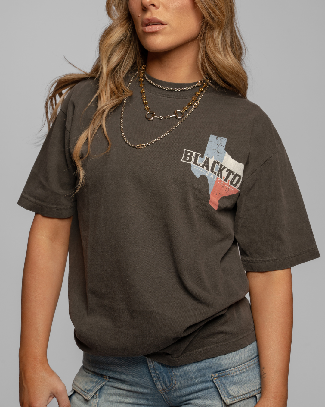 Blacktop Ranch OG t-shirt with worn-in garment dyed fabric and soft cotton feel