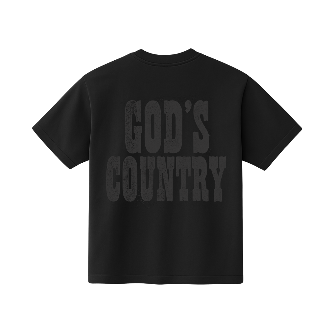 Blacktop Ranch Ride or Die garment dyed t-shirt back view with faded streetwear finish