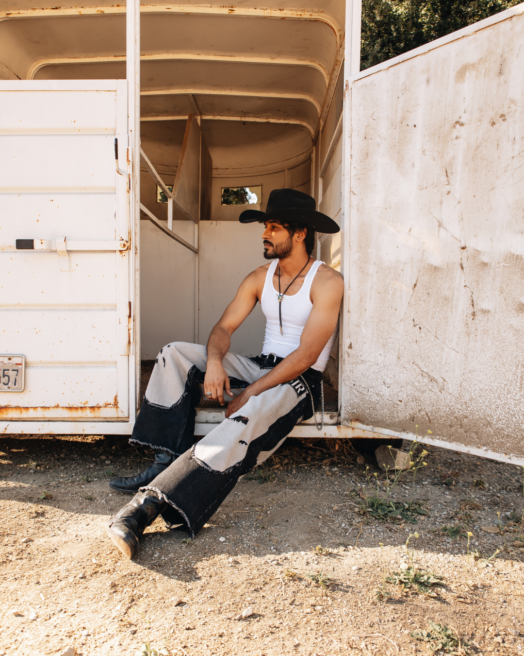 Concrete Cowboy Distressed Jeans
