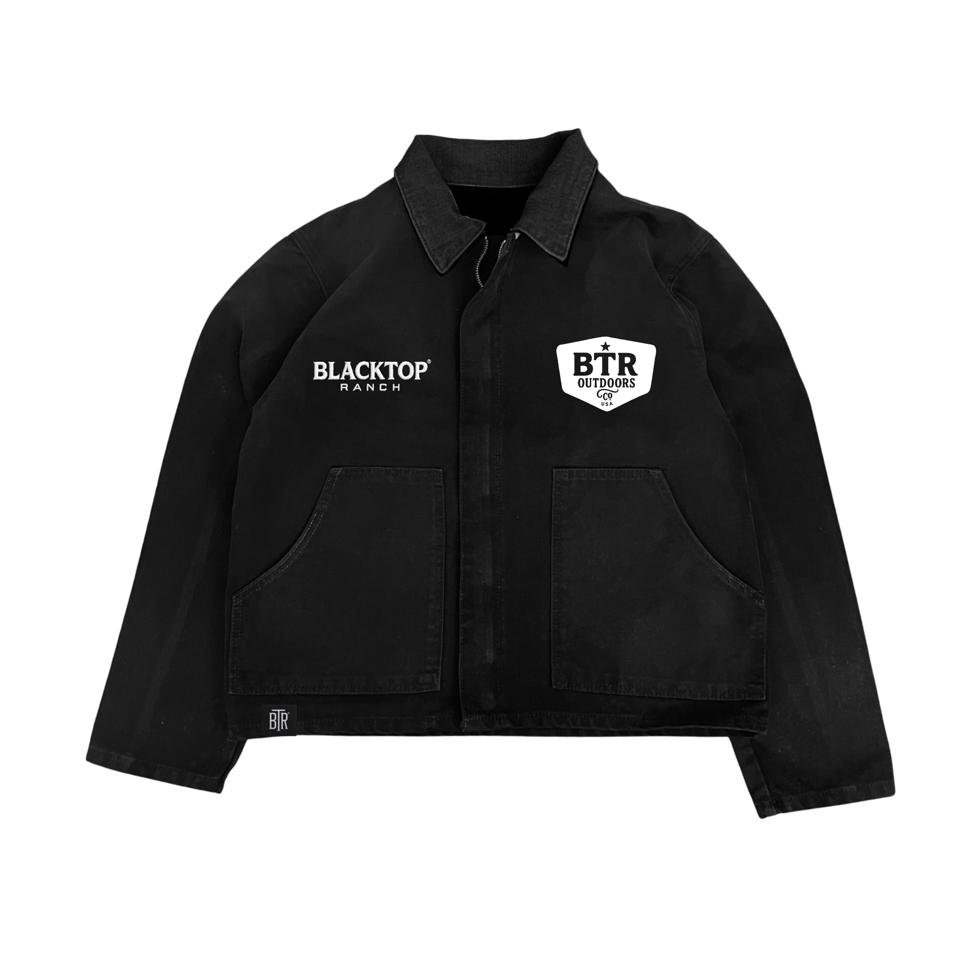 Front view of Blacktop Ranch BTR Classic Workwear Jacket structured utility fit