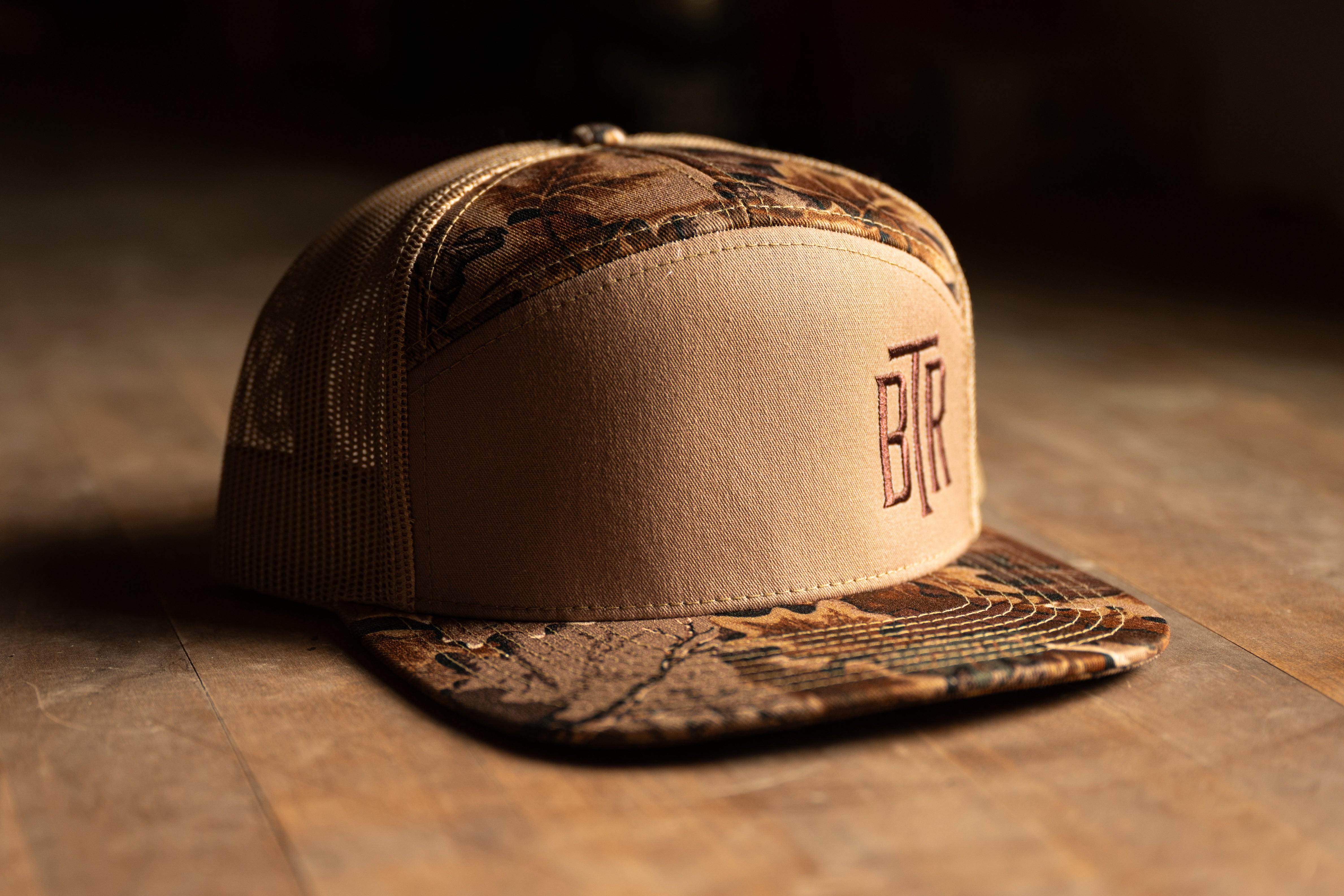 Blacktop Ranch camo cap with flat bill and structured fit