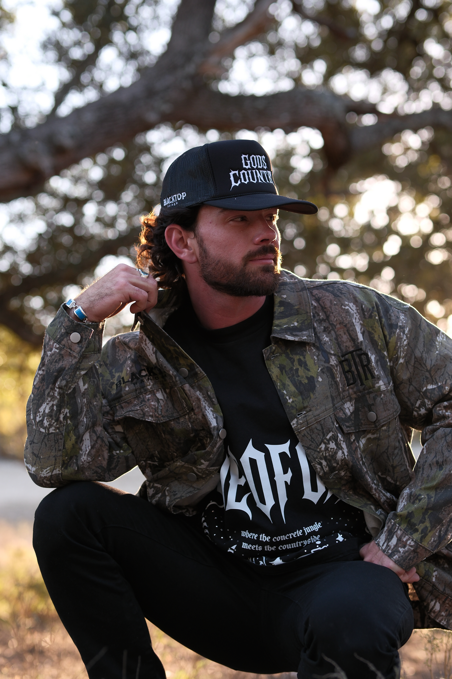 Blacktop Camo Denim Jacket