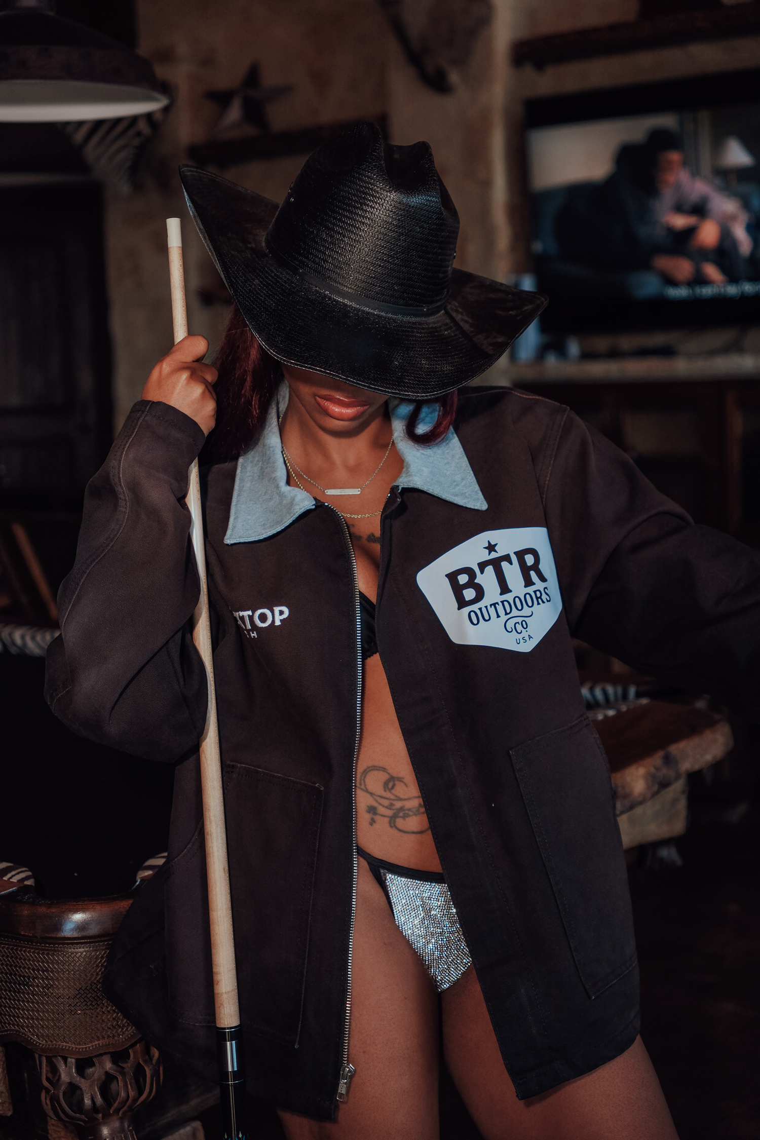 Blacktop Ranch Classic Workwear Jacket with structured collar and reinforced seams