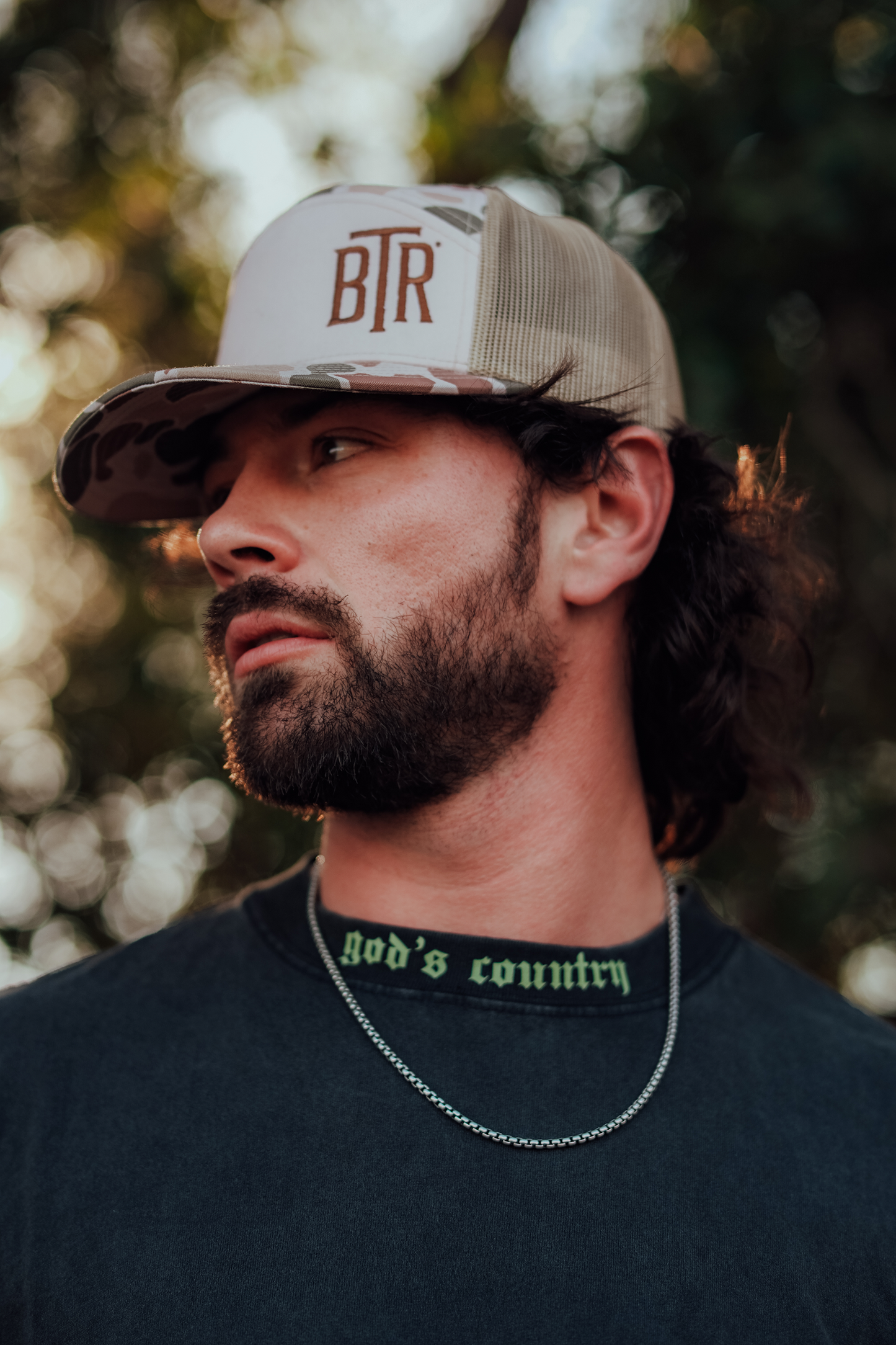 BTR Camo 7-Panel Snapback Trucker Hat