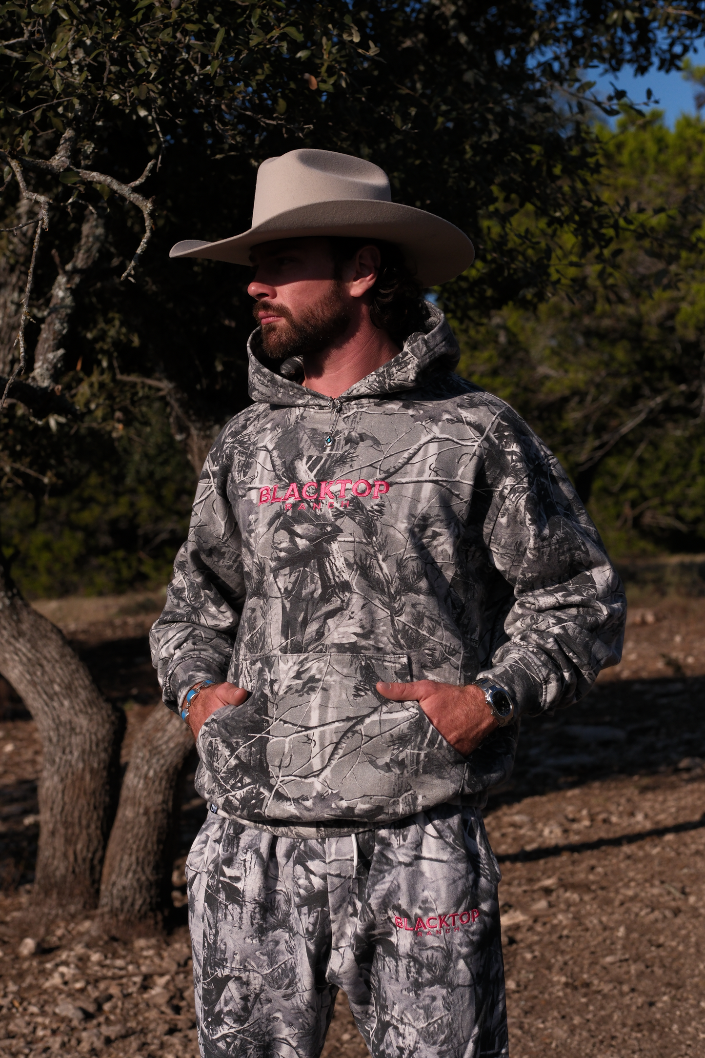 Blacktop Camo Hoodie Set