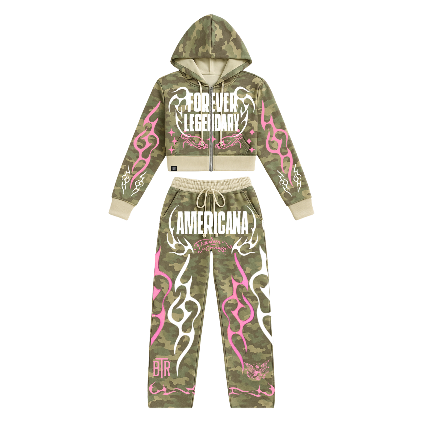 Forever Legendary Camo Tracksuit Set