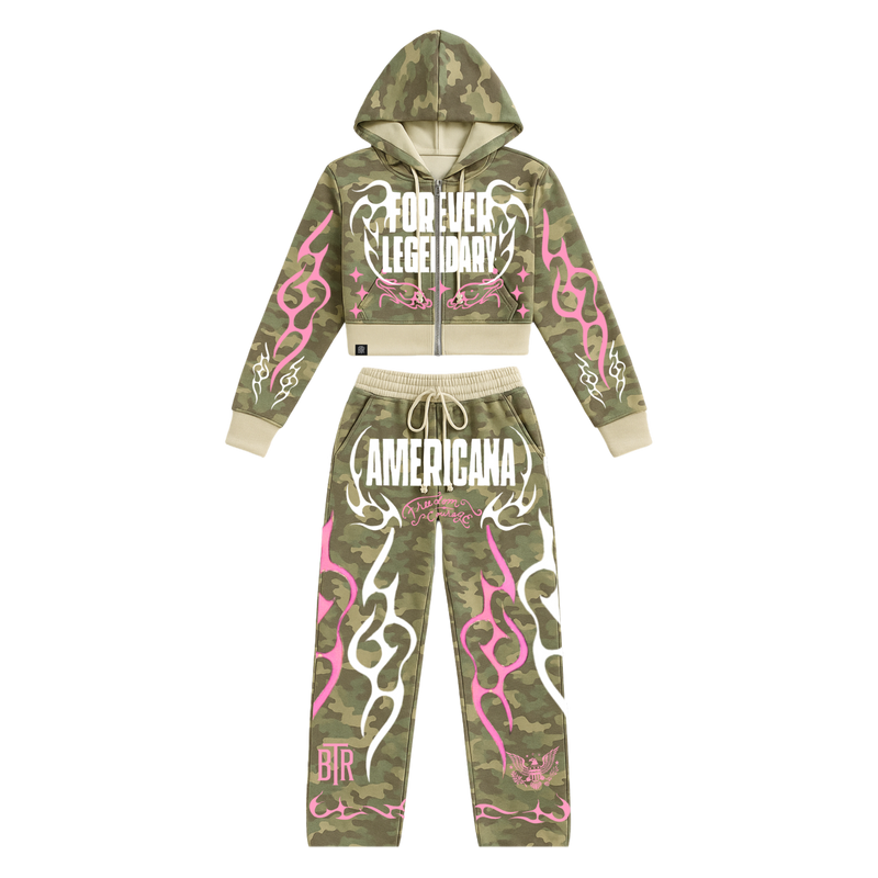 Forever Legendary Camo Tracksuit Set