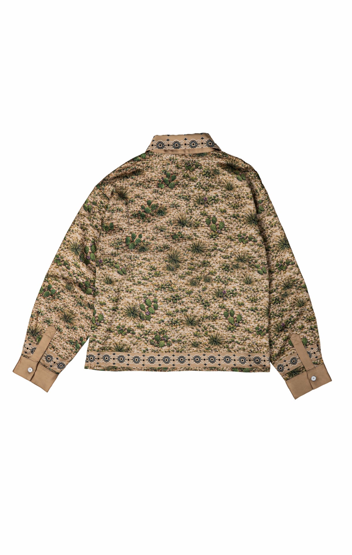 Texas Camo Western Silk Button Up