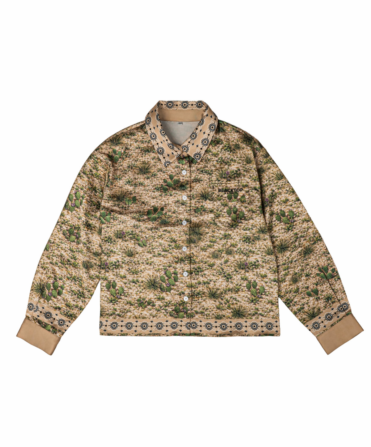 Texas Camo Western Silk Button Up