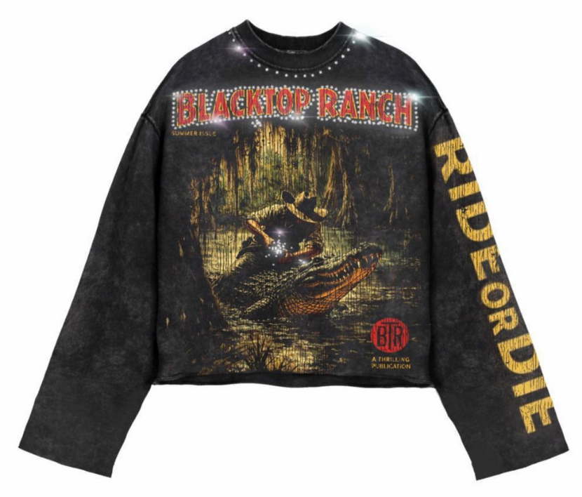 Untamed Crocodile Long-Sleeve Tee